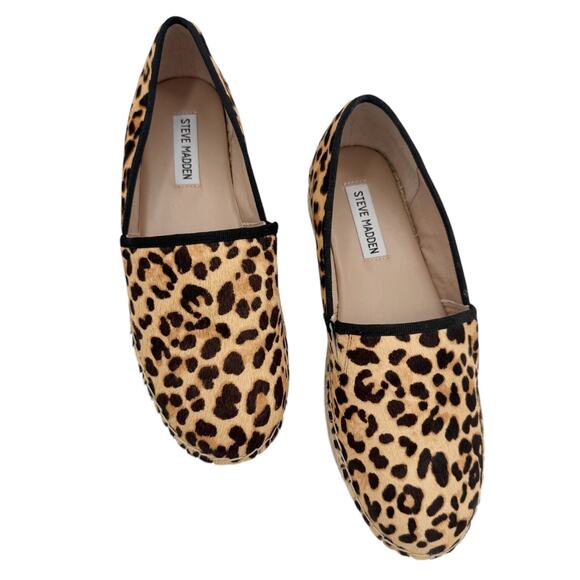 Steve Madden Alexia Leopard Platform Slip On Flat Animal Print Espadrilles US 9 - Picture 11 of 11